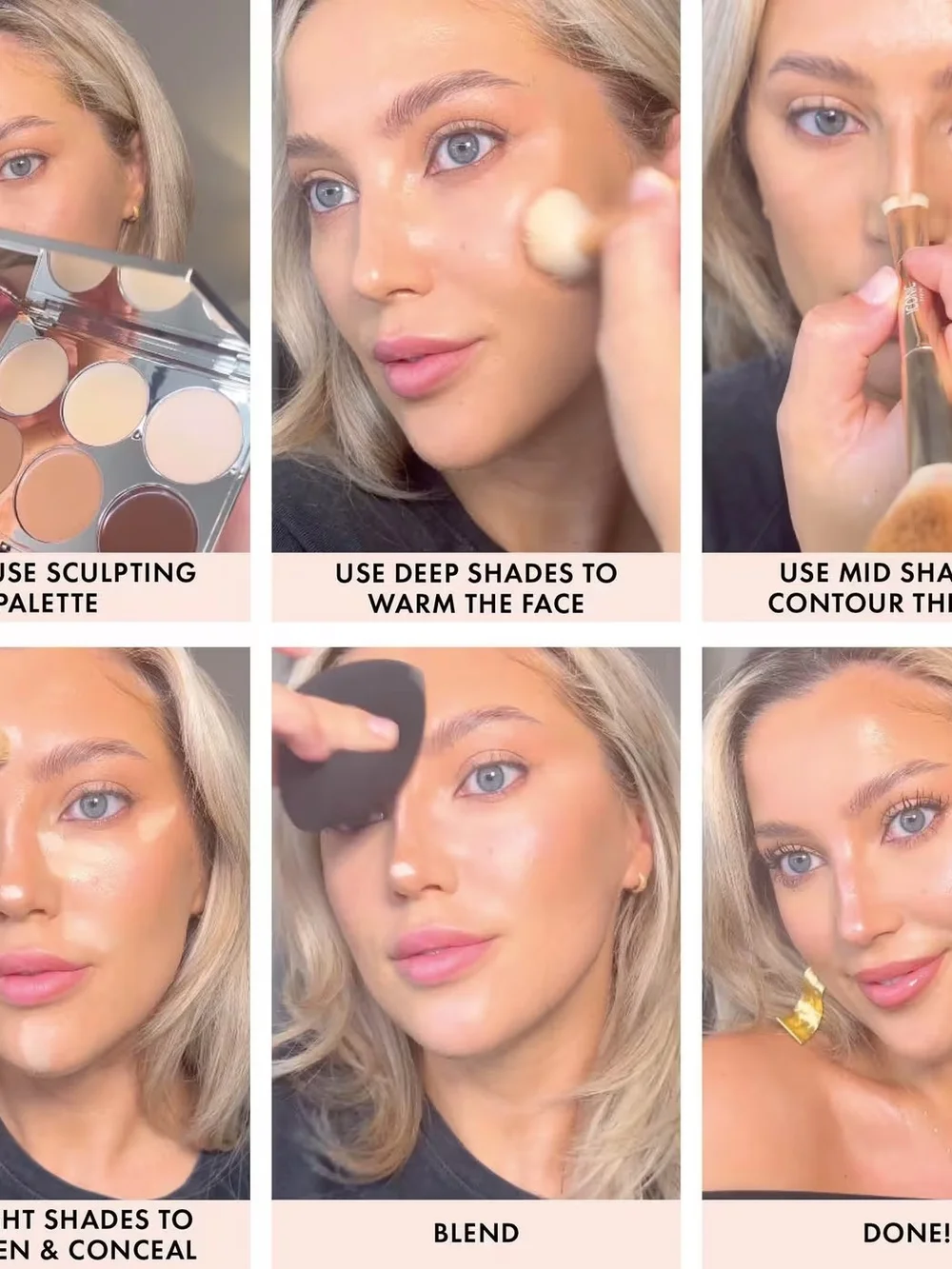 Iconic London Neutral Concealer & Contour Palette - Multi-Tone Beige